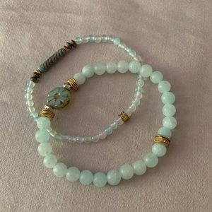 Light blue bracelet pair